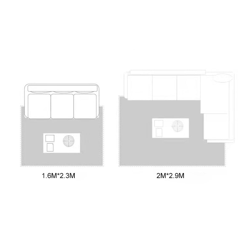 Black Modern Area Rug Polyester Geometric Rug Non-Split Backing Carpet for Home Decoration