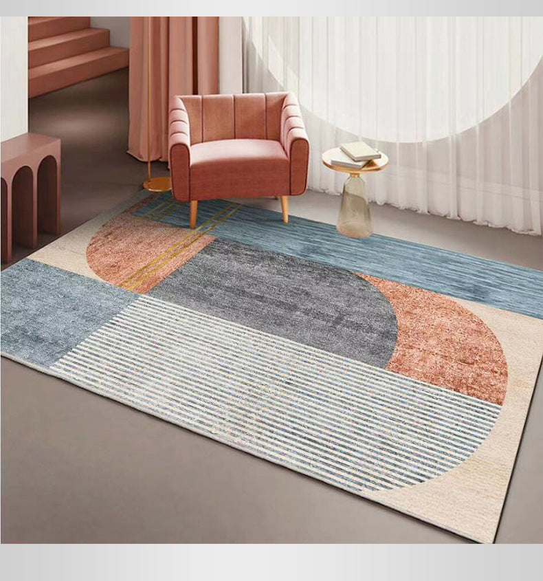 Geometrischer Indoor Teppich Patchwork Morandi Farbe Moderner Fläche Teppich Polyester Teppich für Wohnzimmer