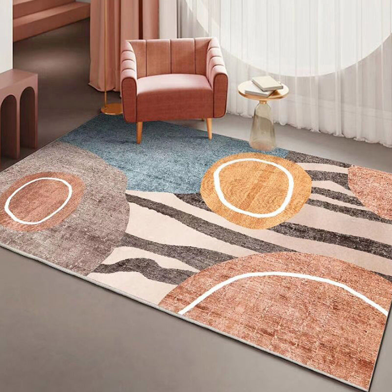 Geometrischer Indoor Teppich Patchwork Morandi Farbe Moderner Fläche Teppich Polyester Teppich für Wohnzimmer