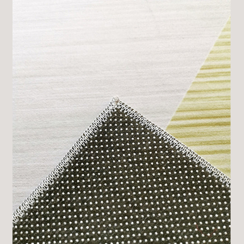 Gray Geometric Area Rug Rubber Modern Rug Washable Carpet for Living Room