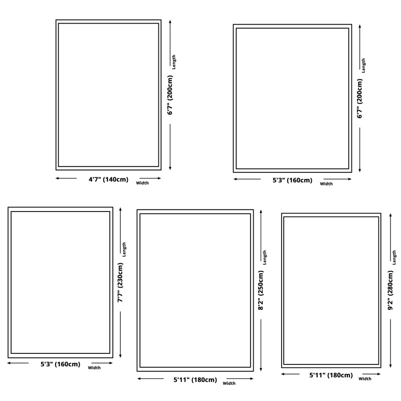 Minimalist Indoor Rug Geometry Pattern Modern Rug Polyester Anti-slip Area Rug for Living Room