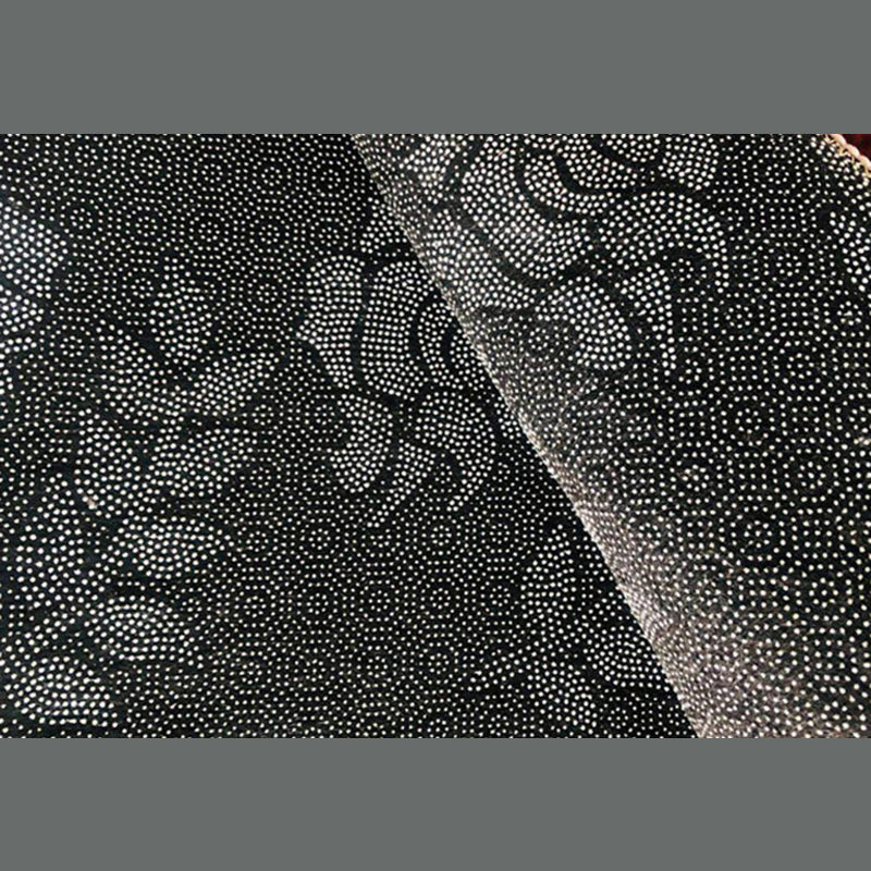 Pink Modern Indoor Rug Polyester Color Block Carpet Stain Resistant Rug for Bedroom