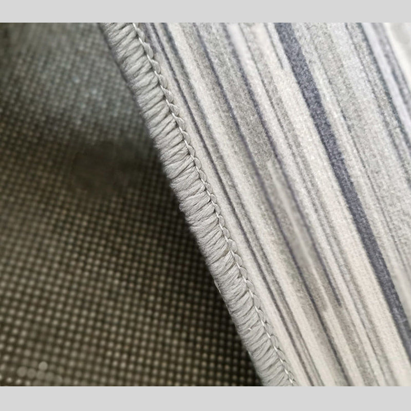 Blue Contemporary Indoor Rug Polyester Geometric Carpet Anti-Split Backing for Indoor Carpet