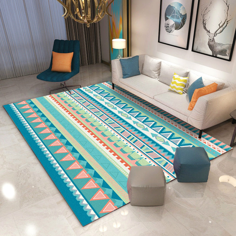 Multikolor eklektischer Innenteppich Polyester Südwestdruck Teppich Easy Care Teppich für die Heimdekoration