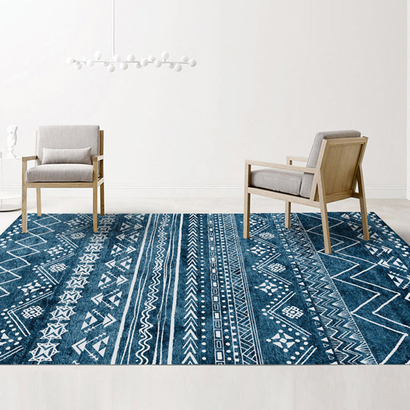 Multicolor Boho Intérieur Rapis Polyester Symboles tribaux Tapis Tache Risqueur intérieur résistant pour le salon