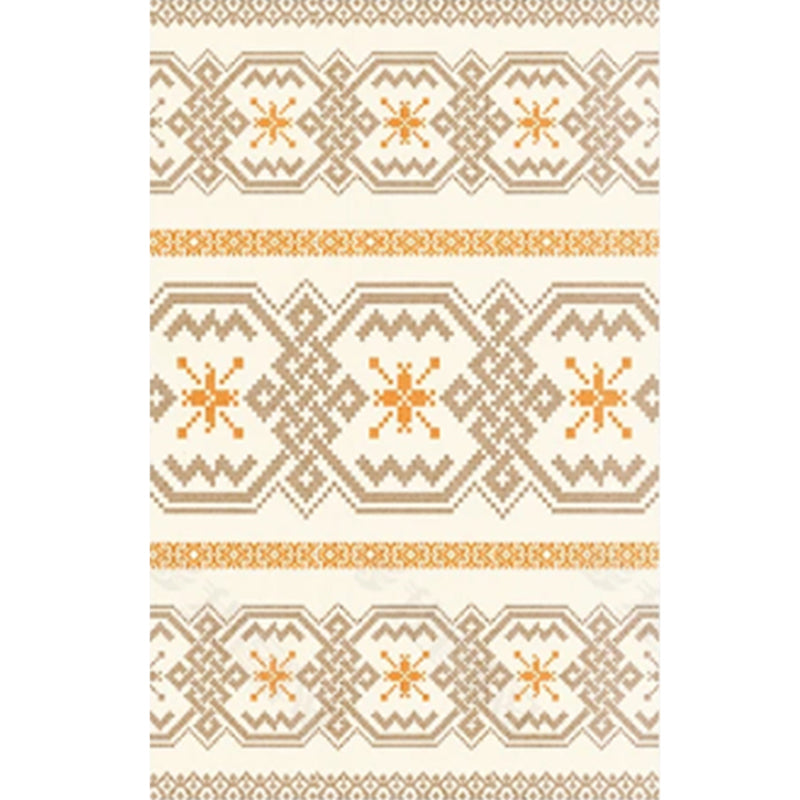 Tapis à imprimé tribal Boho-Chic tapis de support antidérapant pour décoration de maison