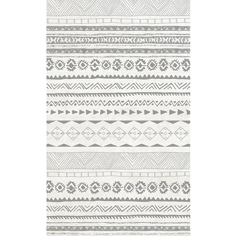 Tapis à imprimé tribal Boho-Chic tapis de support antidérapant pour décoration de maison