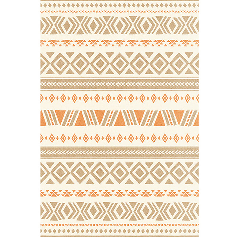 Tapis à imprimé tribal Boho-Chic tapis de support antidérapant pour décoration de maison