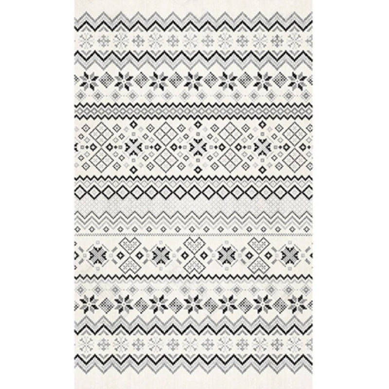 Tapis à imprimé tribal Boho-Chic tapis de support antidérapant pour décoration de maison