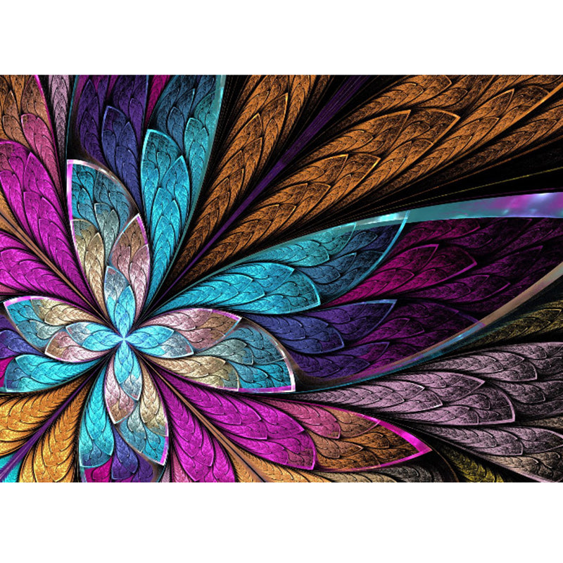 Green Modern Indoor Rug Polyester Plants Area Carpet Washable Carpet for Home Decor