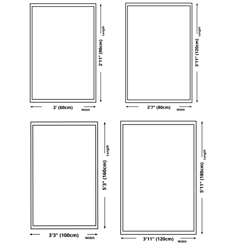 Green Modern Indoor Rug Polyester Plants Area Carpet Washable Carpet for Home Decor