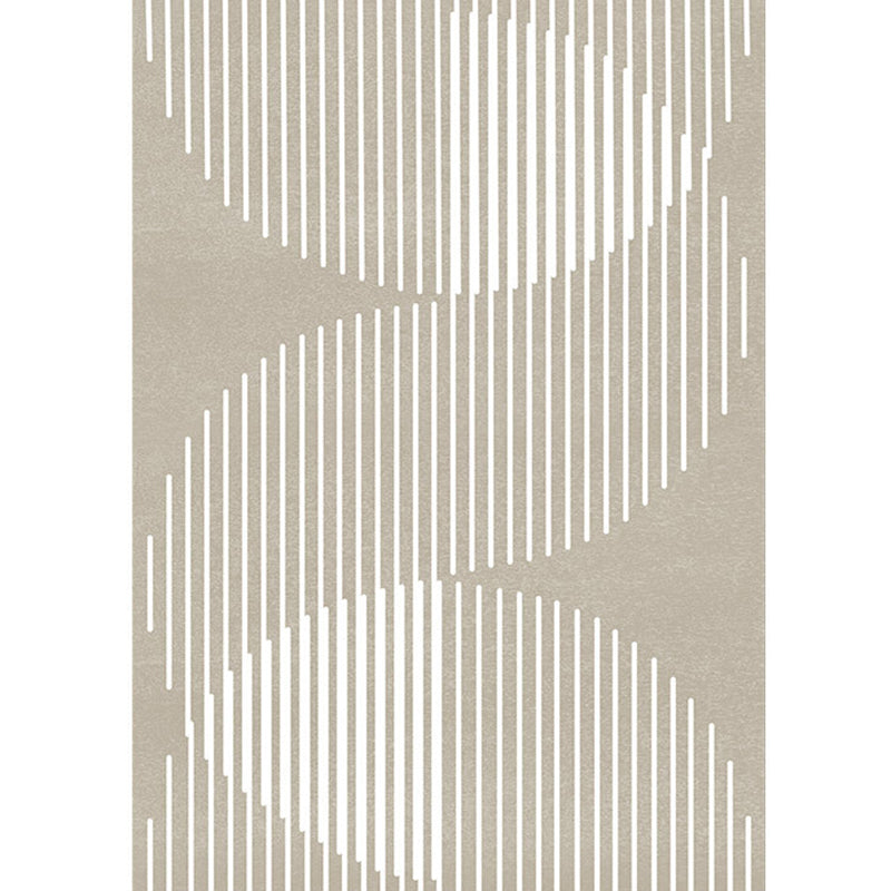 Apricot Abstract Indoor Carpet Polyester Minimalist Rug Anti-Split for Home Decoration