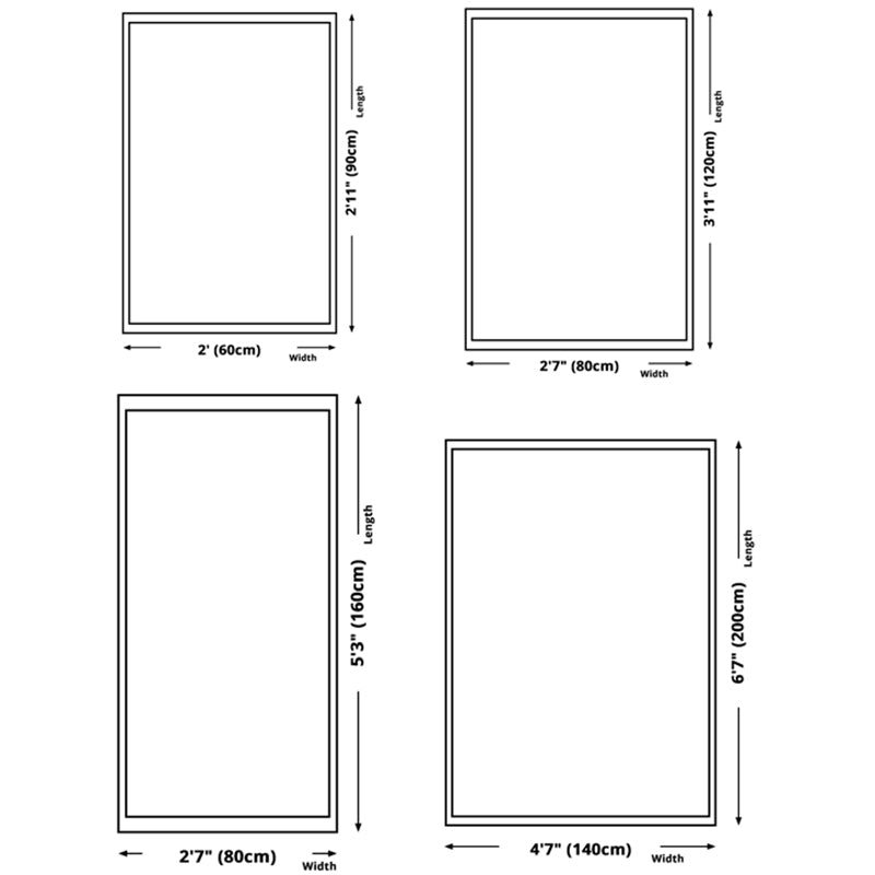 Blue Abstract Carpet Polyester Casual Area Rug Washable Rug for Living Room