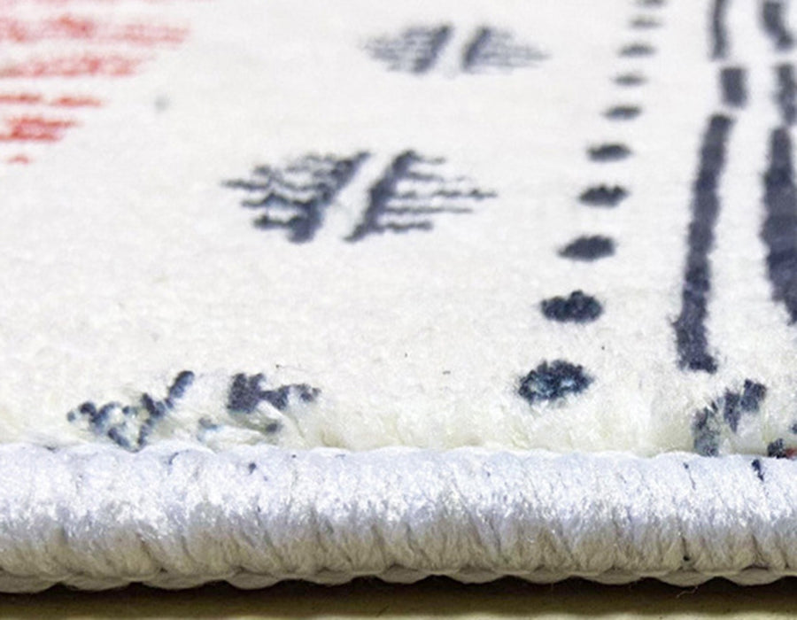 Postmodern Indoor Carpet Black and White Polyester Rug Washable Area Rug for Living Room