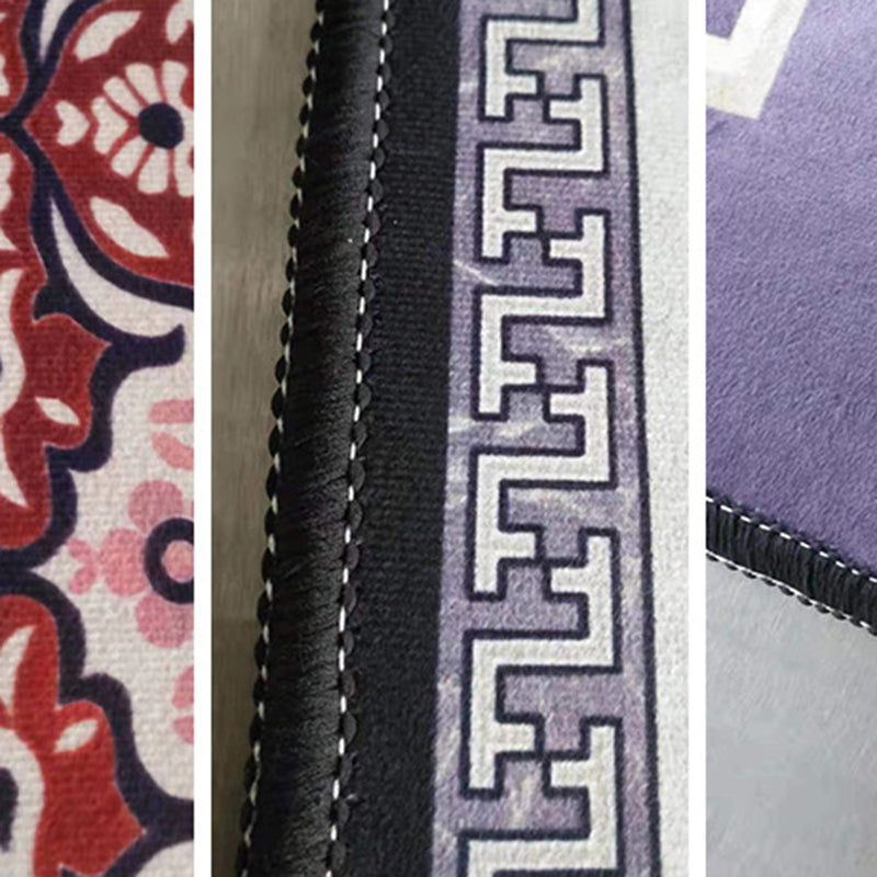 Modern Living Room Area Rug Apricot Polyester Rug Polyester Stain Resistant Area Carpet