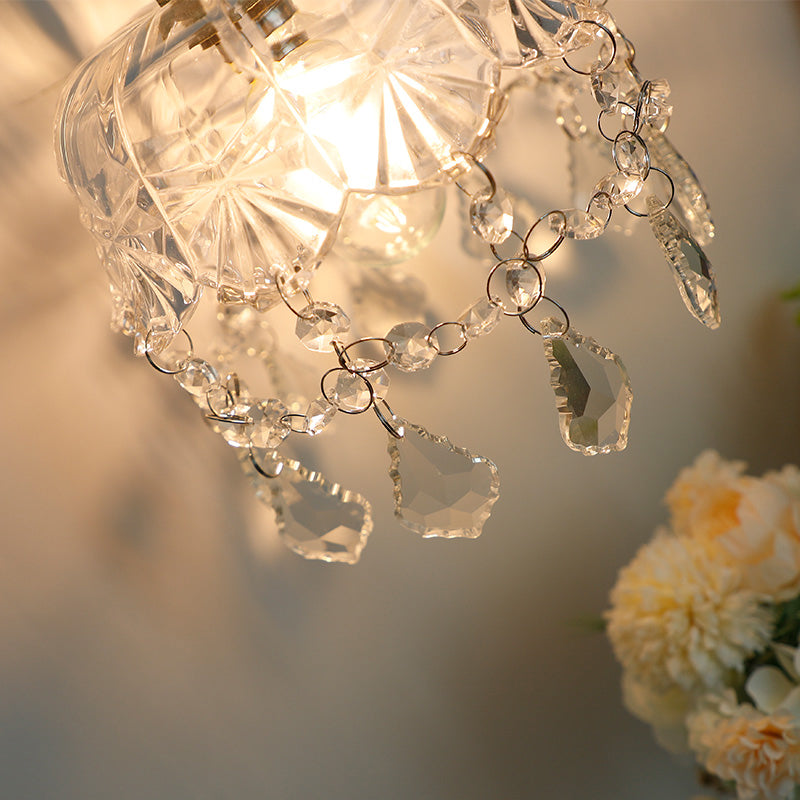 1-Light Modern Nordic Gold Wall Lights Glass Wall Mounted Lamps for Bedroom