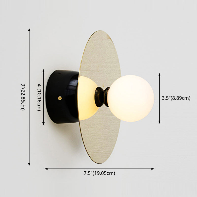 Lampada da parete in vetro modernista in vetro da parete a 1 luce SCONCE LUCE per soggiorno