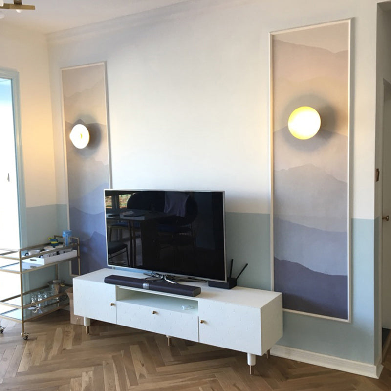 Lampada da parete in vetro modernista in vetro da parete a 1 luce SCONCE LUCE per soggiorno