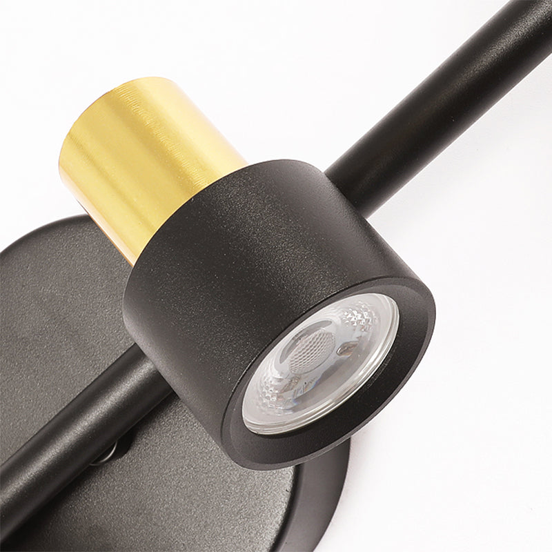 Moderne stijl aluminium wandmontage lamp slaapkamer slaapkamer wandverlichting armatuur met 1 spotlight