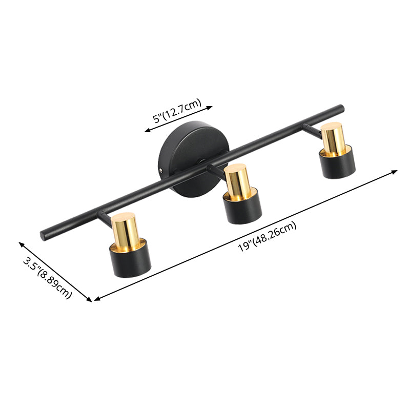 Modern Style Aluminum Wall Mount Lamp Bedroom Bedroom Wall Lighting Fixture with 1 Spotlight