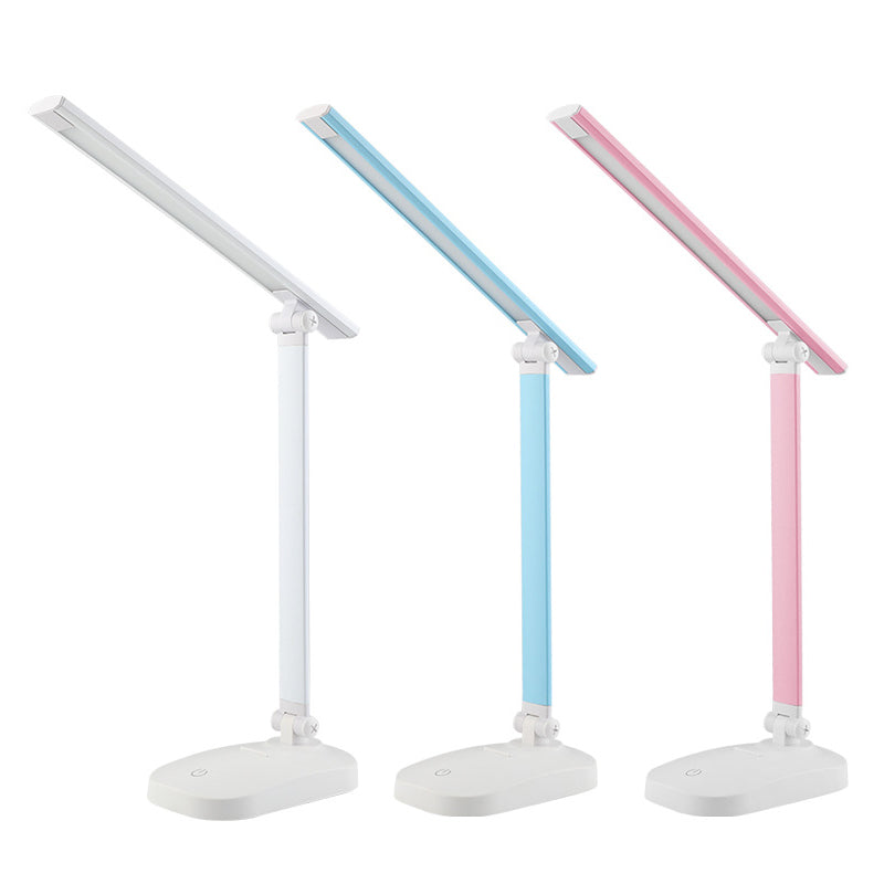 Foldable USB Table Lamp Modern Plastic Kids Bedroom LED Reading Book Light