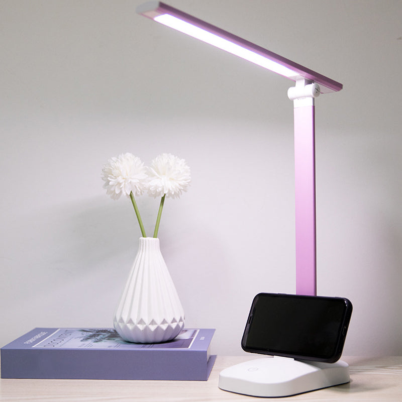 Foldable USB Table Lamp Modern Plastic Kids Bedroom LED Reading Book Light