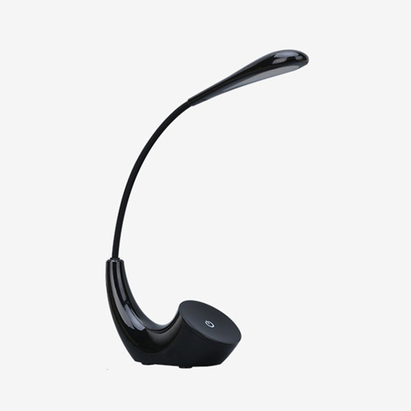 Plastic Flexible Arm Desk Lamp Minimalist LED Rechargeable Reading Light with Touch Control