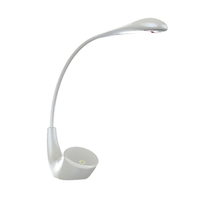 Plastic Flexible Arm Desk Lamp Minimalist LED Rechargeable Reading Light with Touch Control