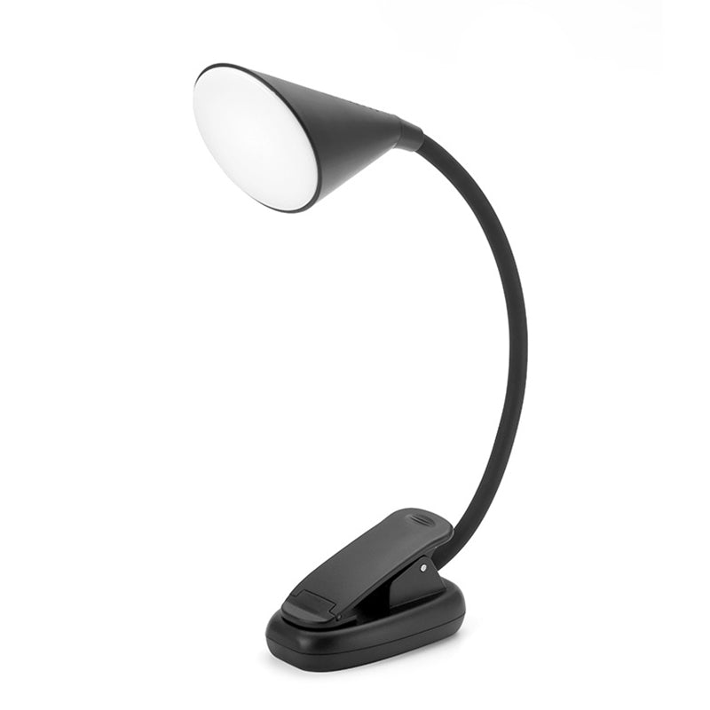 Coup de table à pinces conique Macaron Plastique Couple de chambre LED LECTURE LED avec un bras flexible