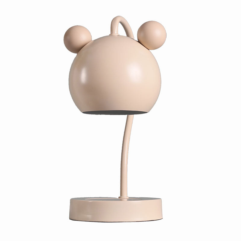 Macaron Melting Wax Warmer Table Lamp Metallic 1-Light Bedroom Nightstand Light with Dome Shade