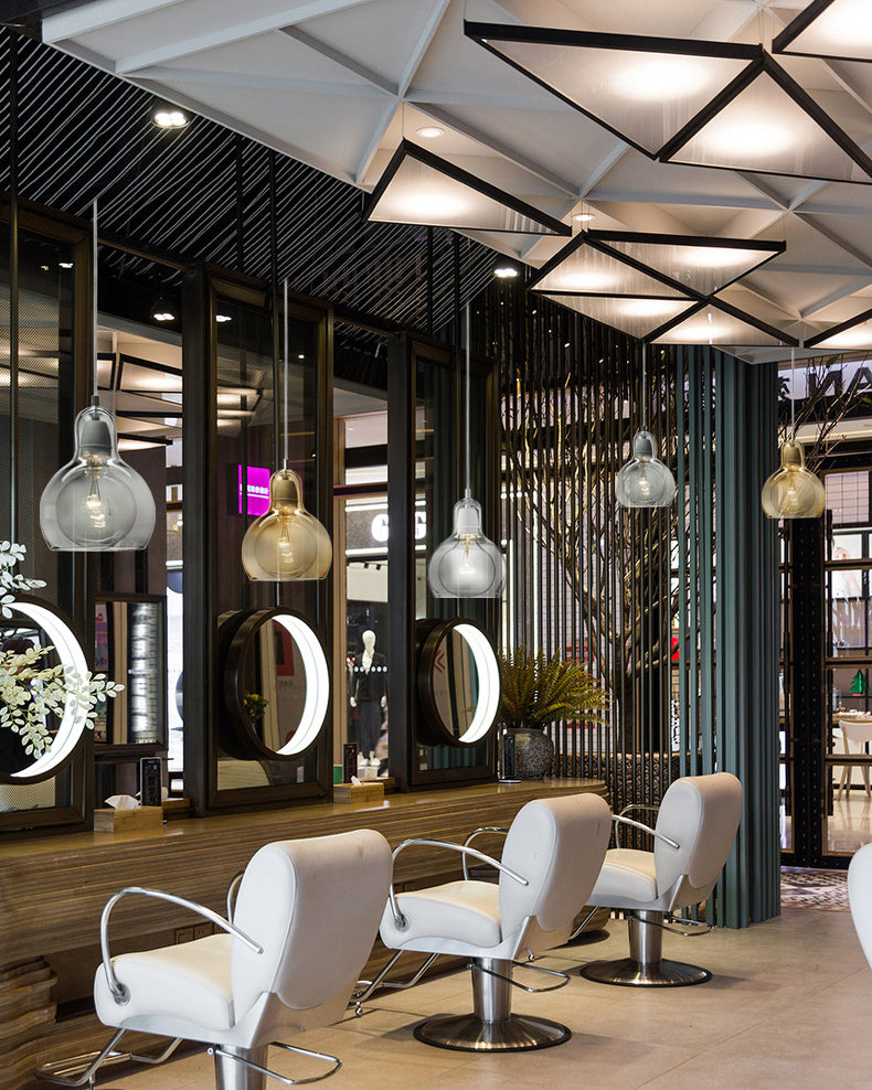 1 luminaires suspendus en forme de gourde légère