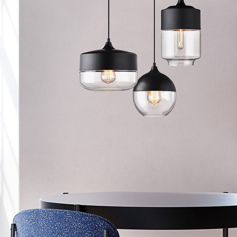 1 lumière suspendue au plafond suspension en verre contemporain suspension suspendue pour le restaurant