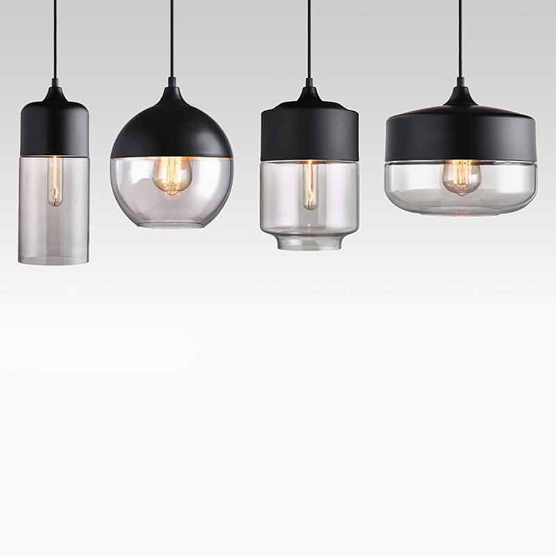 1 lumière suspendue au plafond suspension en verre contemporain suspension suspendue pour le restaurant