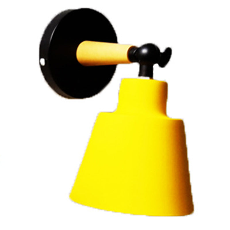 Metal Cone Shaped Sconce Light Fixture Nordic Style Wall Light Fixture for Bedroom
