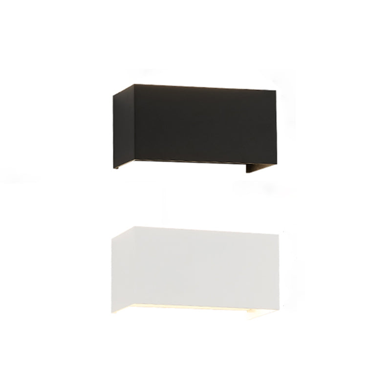 Lampada a parete a LED rettangolare in moderna semplicità in alluminio impermeabile per gli spazi esterni