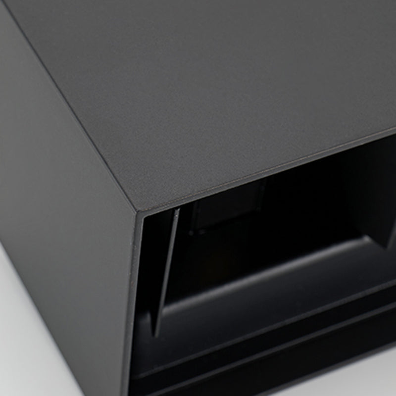 Lampada a parete a LED rettangolare in moderna semplicità in alluminio impermeabile per gli spazi esterni