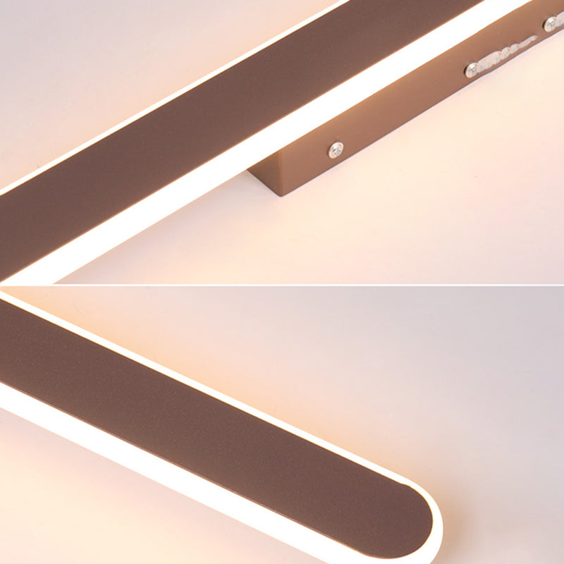 Plafonnier encastré linéaire à 1 lumière, nouveau plafonnier moderne en acrylique