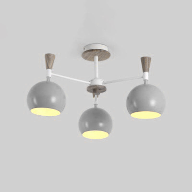 Lampaggio a forma di palla Light Light Nordic Style Nordic Apparecchiatura a sospensione in legno