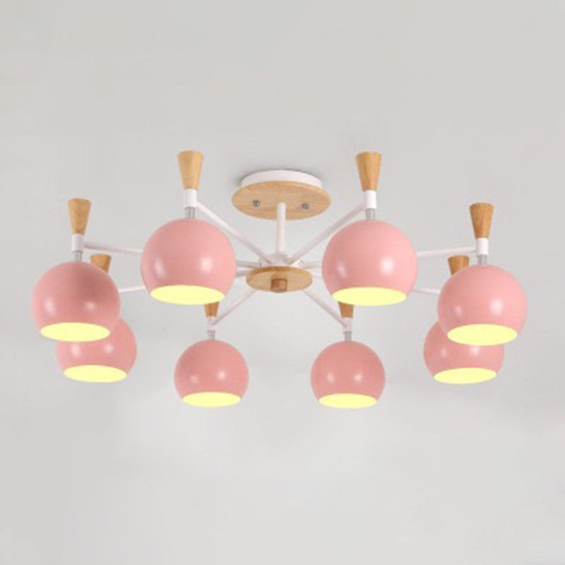 Lampaggio a forma di palla Light Light Nordic Style Nordic Apparecchiatura a sospensione in legno
