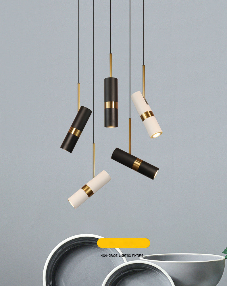 1 éclairage pendentif à cylindre léger