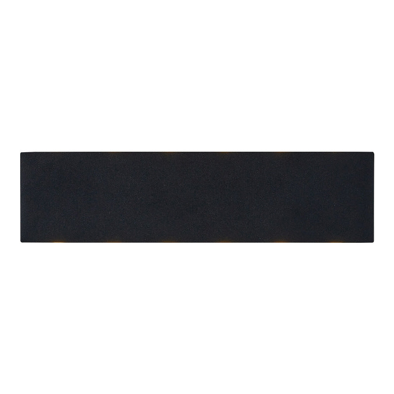 Lámpara de pared LED creativa moderna de aluminio Rectangular Rectangular Water Light en negro