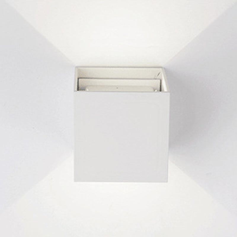 Lámpara montada en la pared cuadrada lámpara de montaje de pared de aluminio moderna para sala de estar