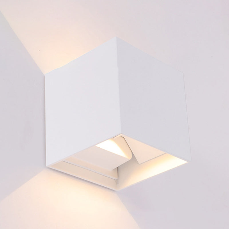 Lámpara montada en la pared cuadrada lámpara de montaje de pared de aluminio moderna para sala de estar