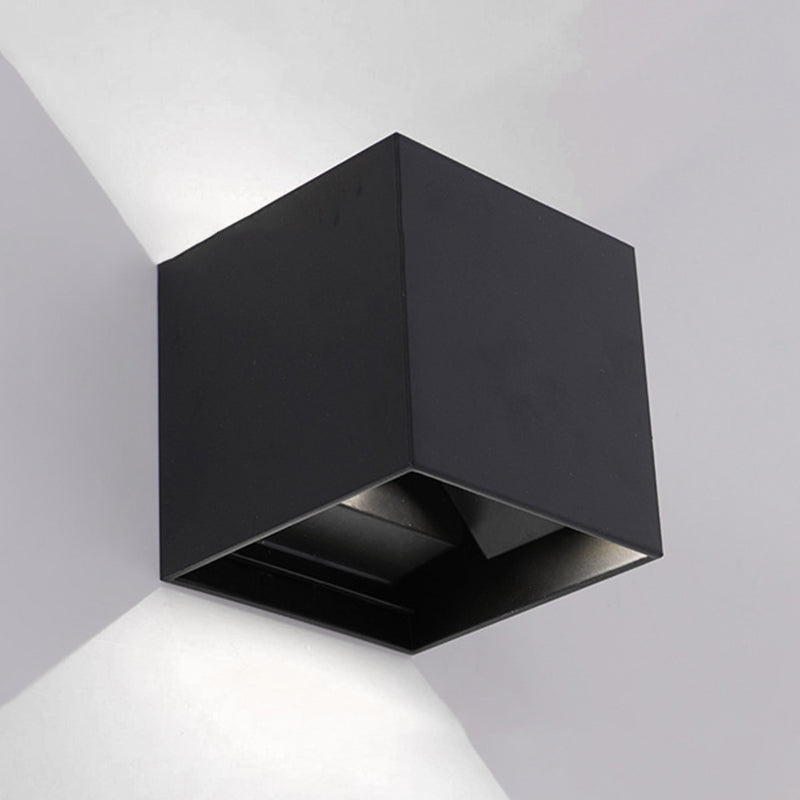 Lámpara montada en la pared cuadrada lámpara de montaje de pared de aluminio moderna para sala de estar