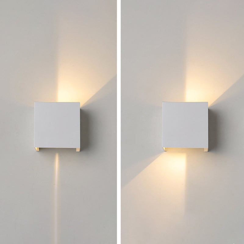 Lámpara montada en la pared cuadrada lámpara de montaje de pared de aluminio moderna para sala de estar