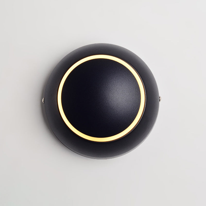 Modernist Silica Gel Rounded Shade Wall Light Fixture 1-Light LED Sconce Light