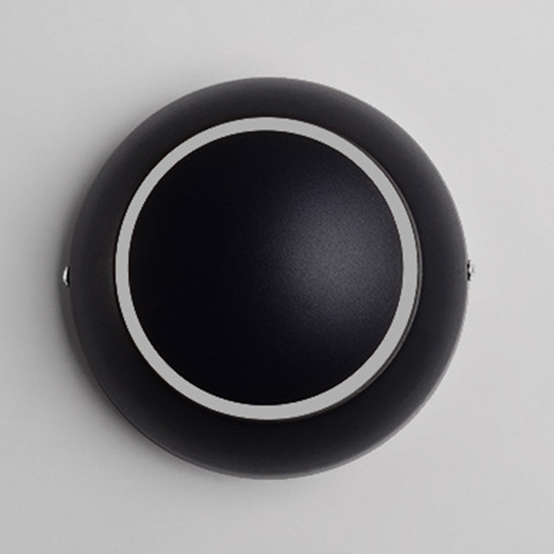 Modernist Silica Gel Rounded Shade Wall Light Fixture 1-Light LED Sconce Light