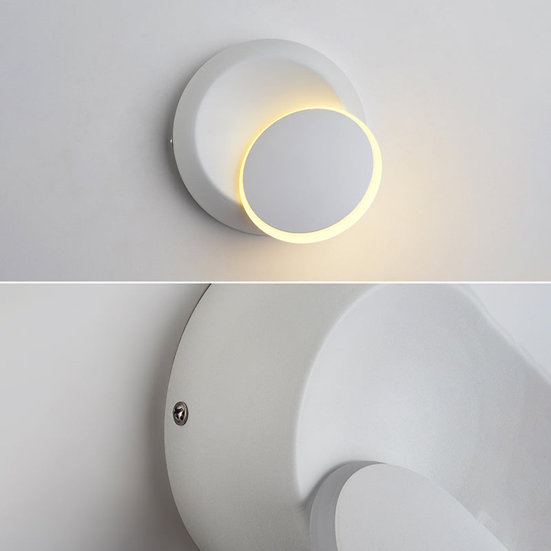 Modernist Silica Gel Rounded Shade Wall Light Fixture 1-Light LED Sconce Light