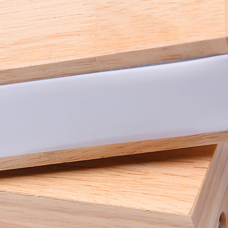 Moderne einfache HolzlED-Wandleuchten Rota-Tisch Wandmontierte Lampen für Schlafzimmer