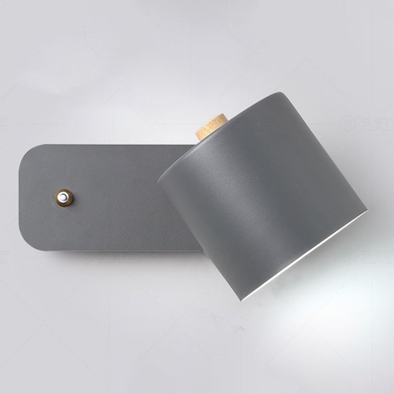 Zylindermetall-Lesen Wandleuchten 1 Licht moderne Wandhalterung für Schlafzimmer